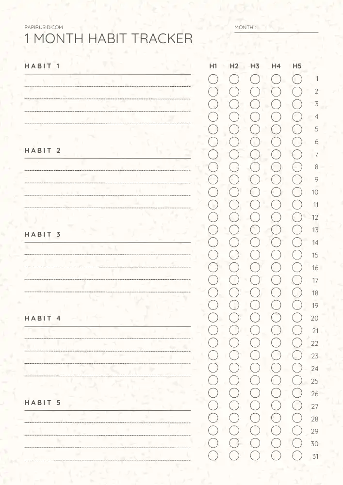 Habit Tracker : The Power for Personal and Professional Growth